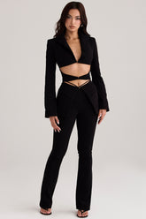 Layla-Black V-Front Trousers