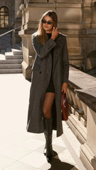 MVN - Lost In New York Coat - Charcoal
