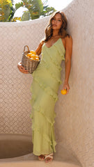 Sophia Maxi Dress - Lime