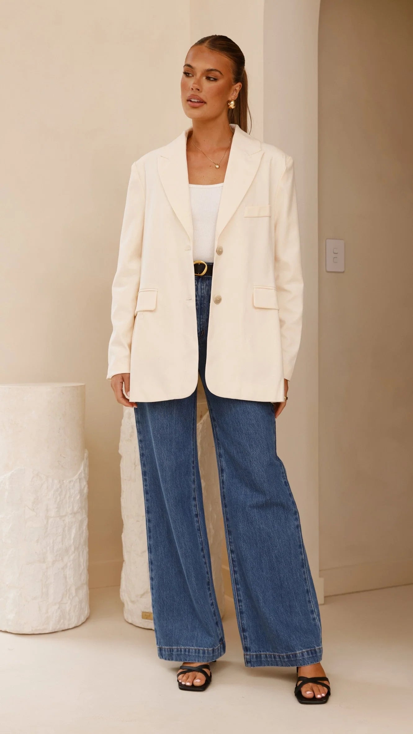 Shannon Blazer - Cream