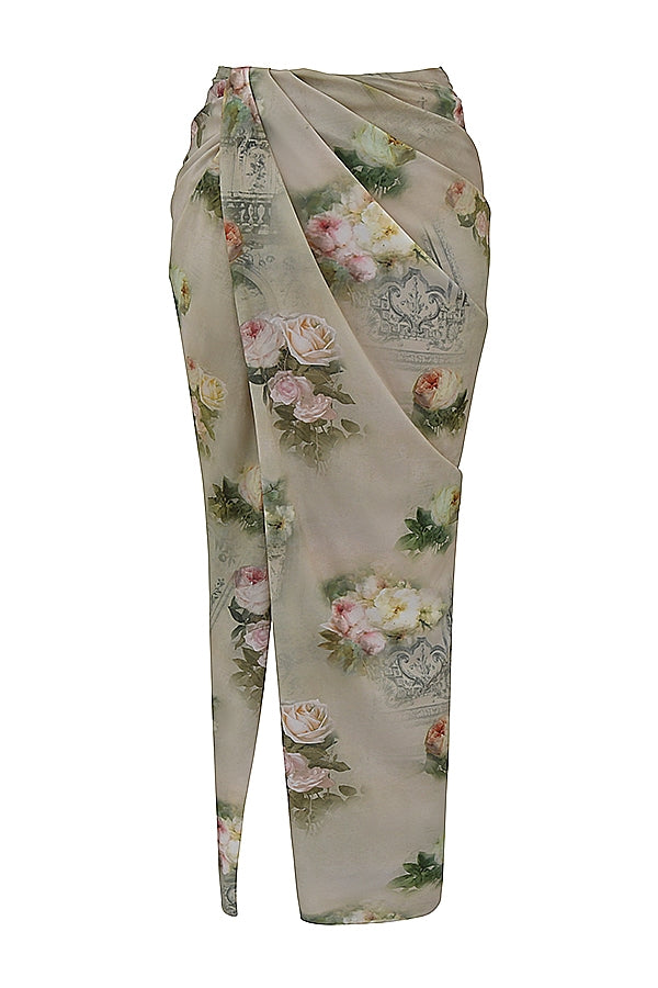 Vesper-Vintage Floral Maxi Skirt