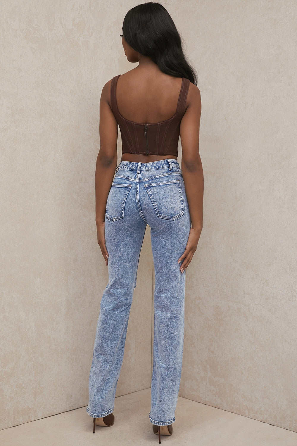Tate-Blue Vintage Fit Antique Wash Jeans