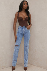 Tate-Blue Vintage Fit Antique Wash Jeans
