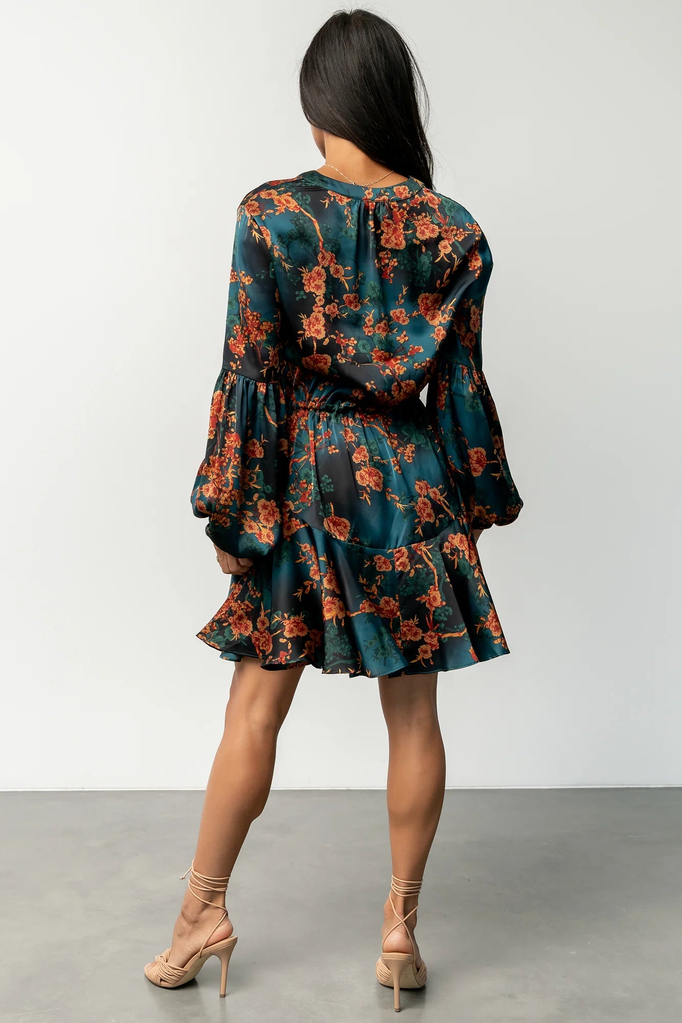 Venice Short Dress | Jade + Copper Floral