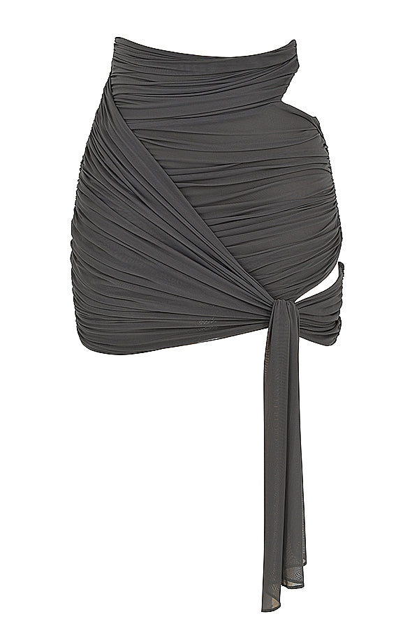 Rokael-Shadow Layered Mini Skirt