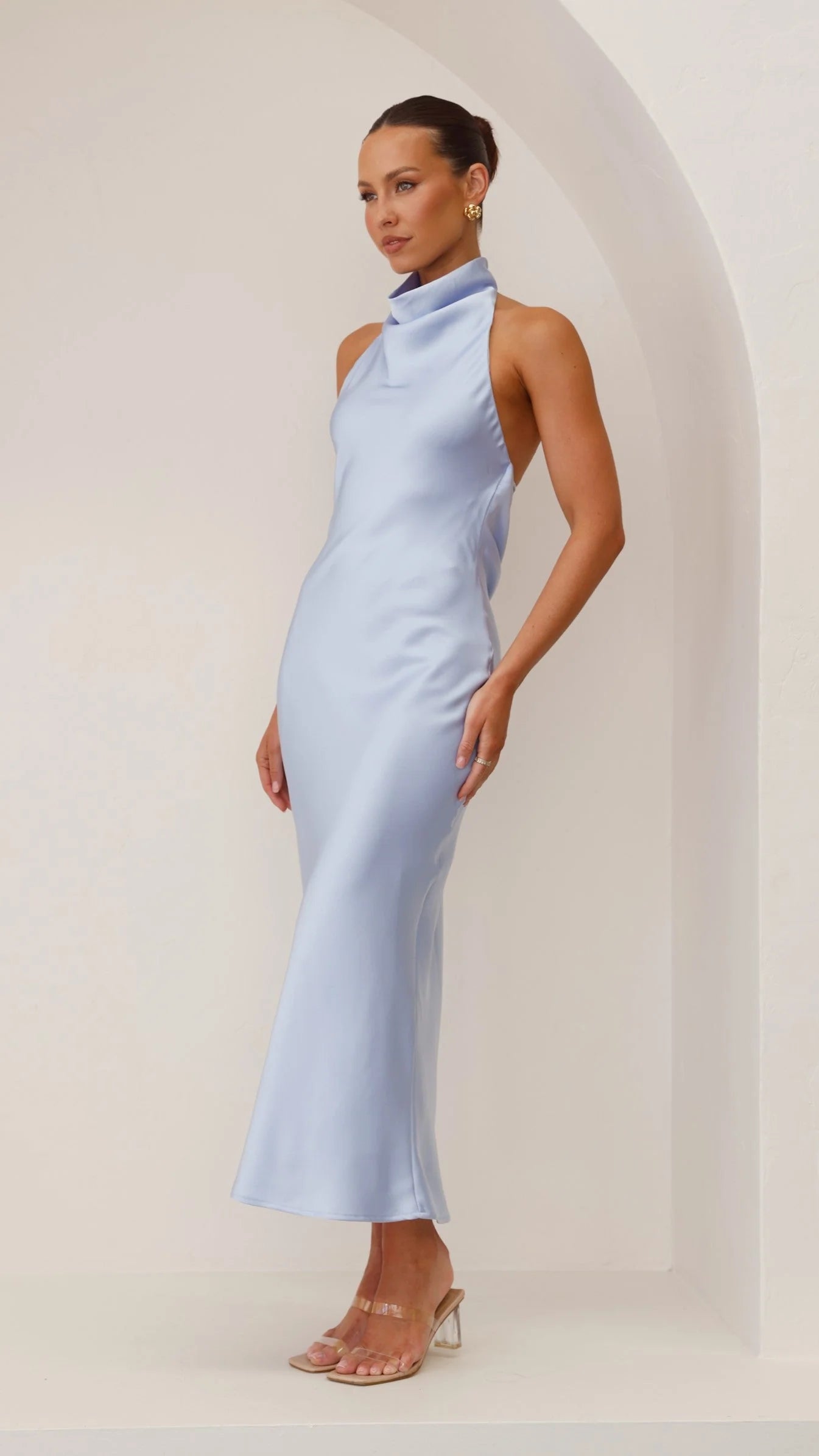 Rina Midi Dress - Blue