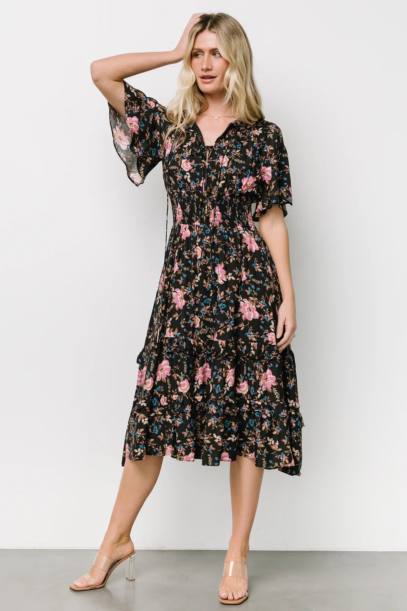 Spell Boho Midi Dress | Midnight Garden