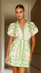 Lanie Shirt - Sage / Cream