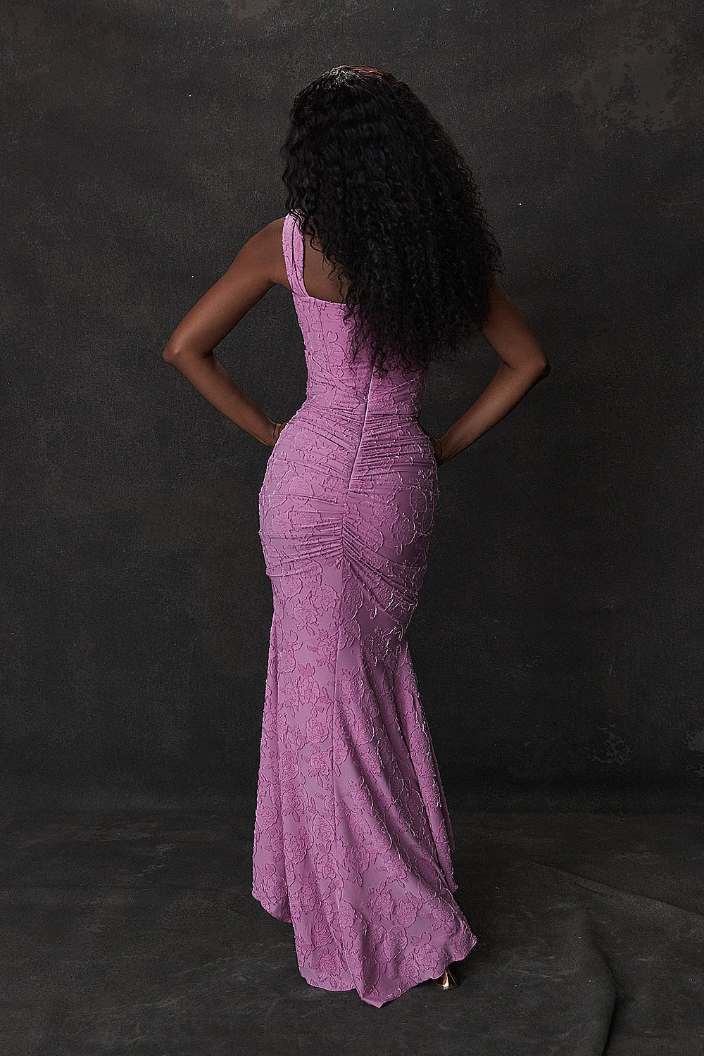 Cesca-Rose Pink Floral Maxi Dress