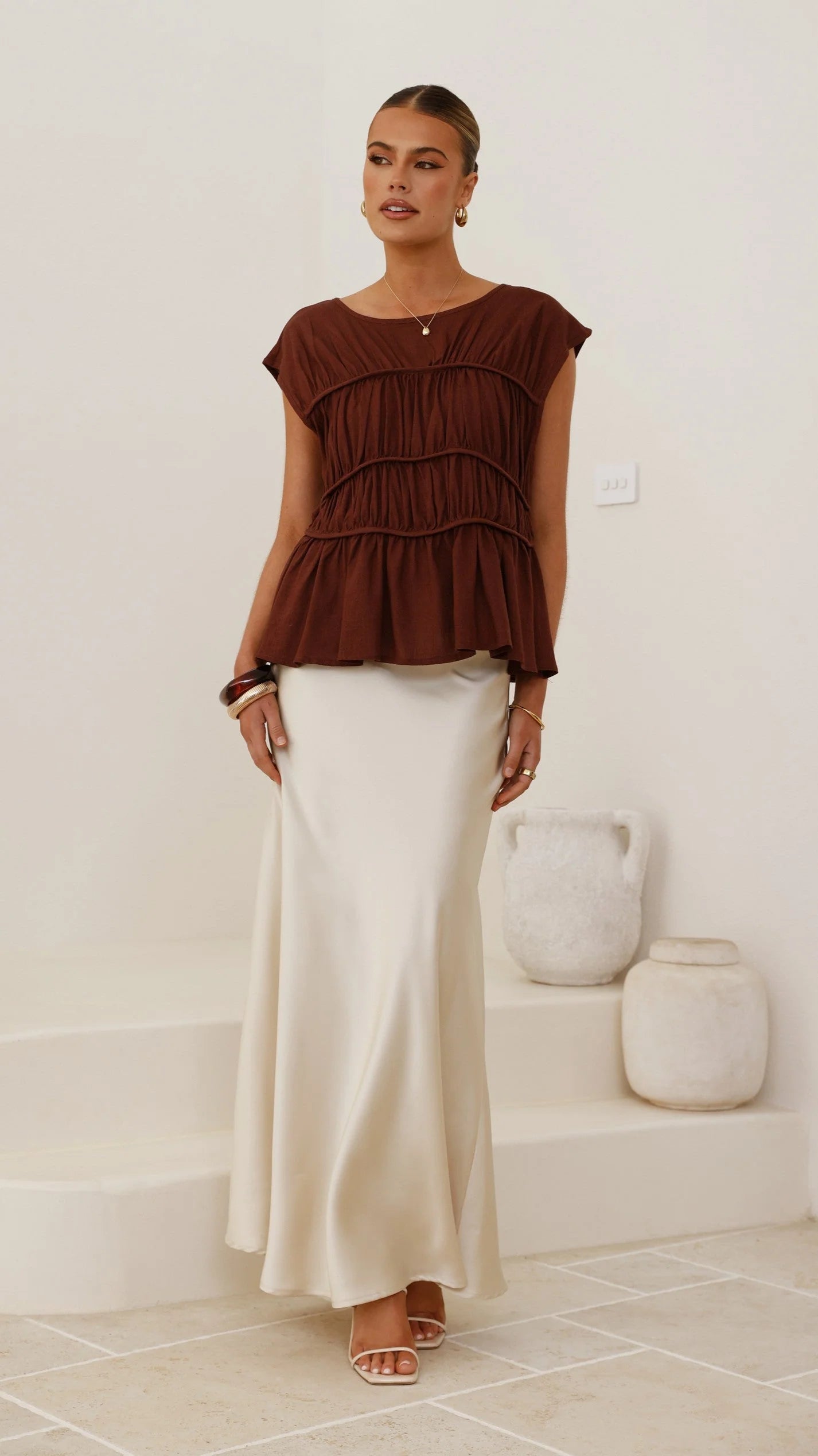 Evelyn Top - Chocolate
