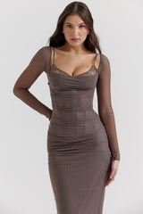 Katarina-Smoke Maxi Dress