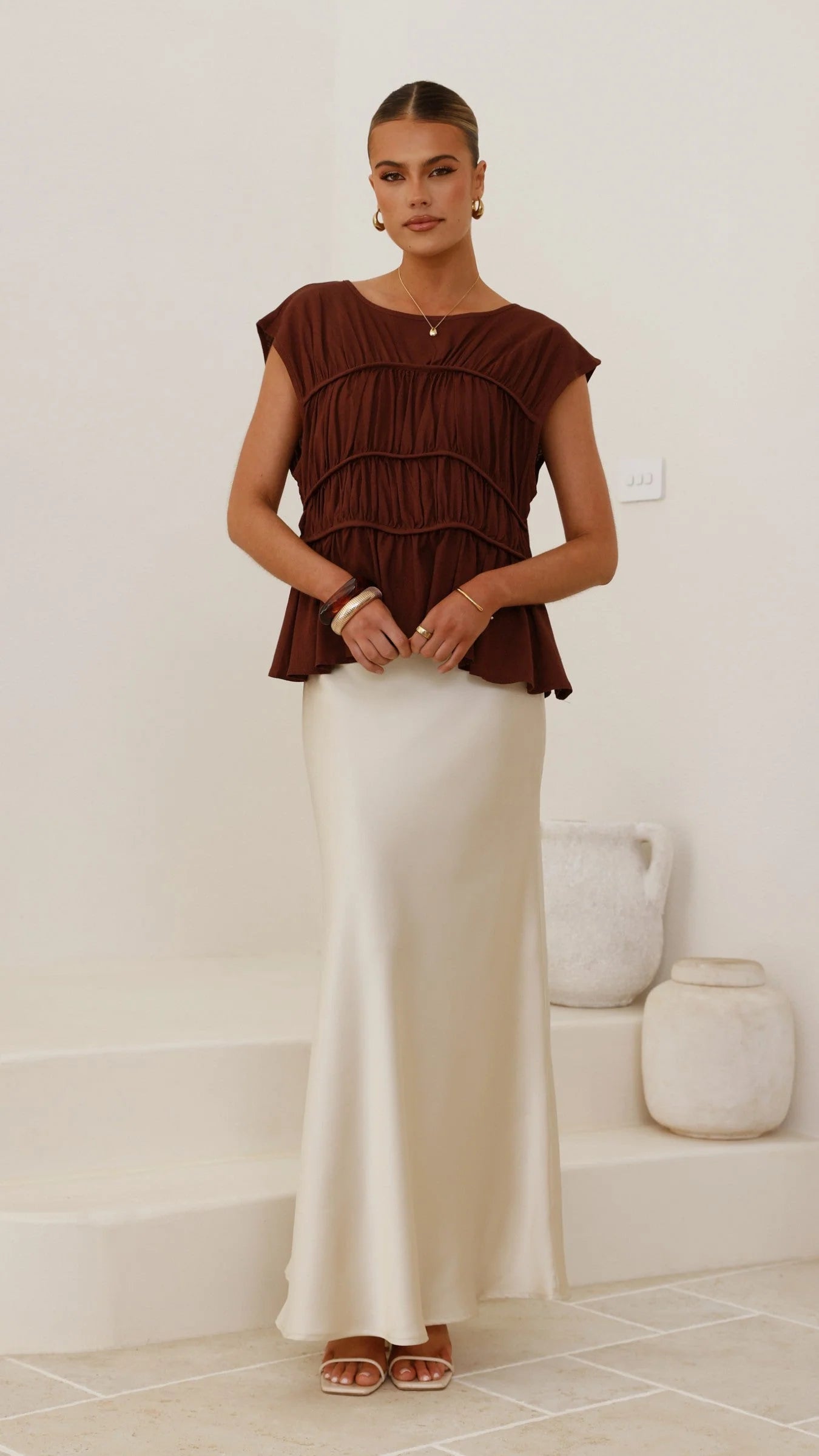 Evelyn Top - Chocolate