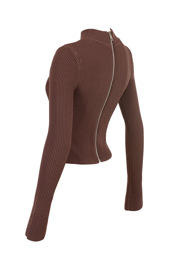 Georgina-Cocoa Knitted Corset
