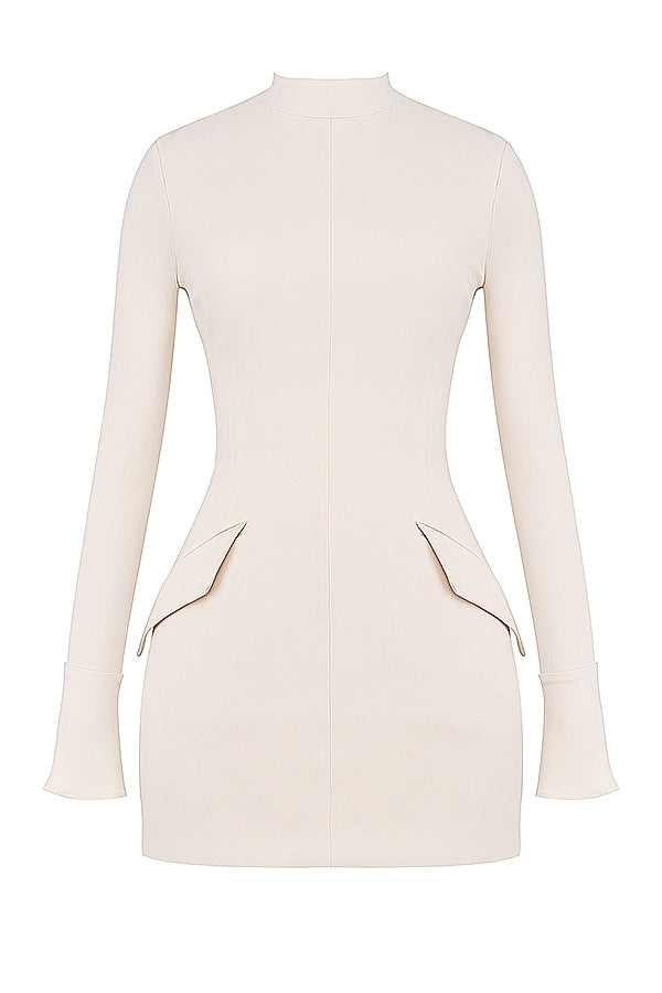 Mahalia-Vintage Cream Mini Dress