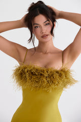 Renee-Chartreuse Maxi Dress