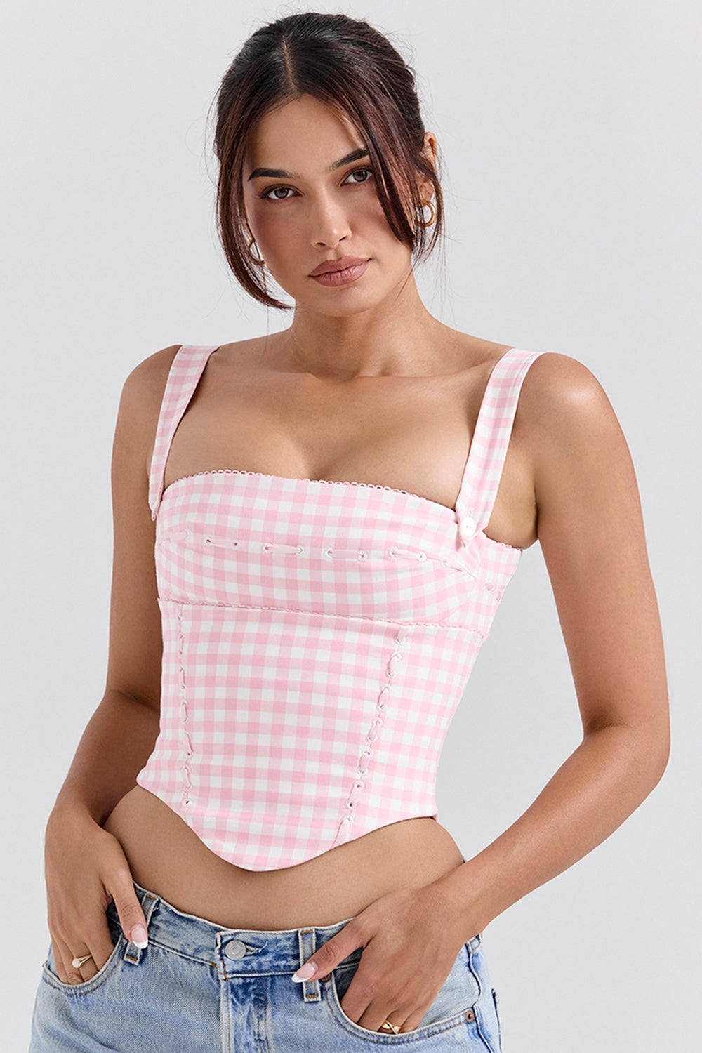 Lottie-Strawberry Shortcake Gingham Corset