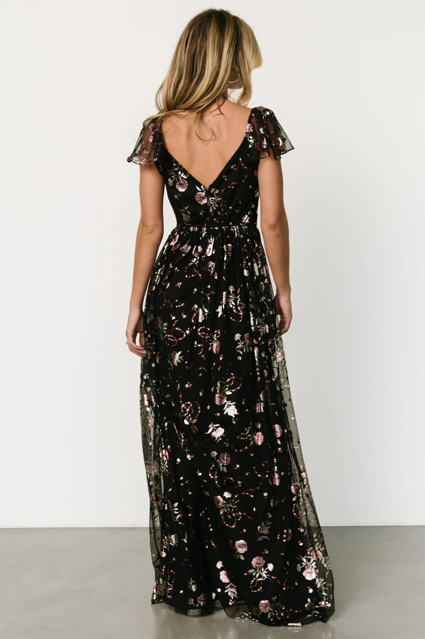 Devany Maxi Dress | Black Multi