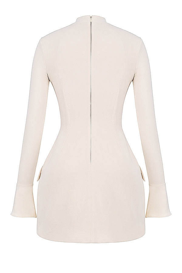 Mahalia-Vintage Cream Mini Dress