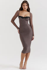 Seraphina-Smoke Corset Dress