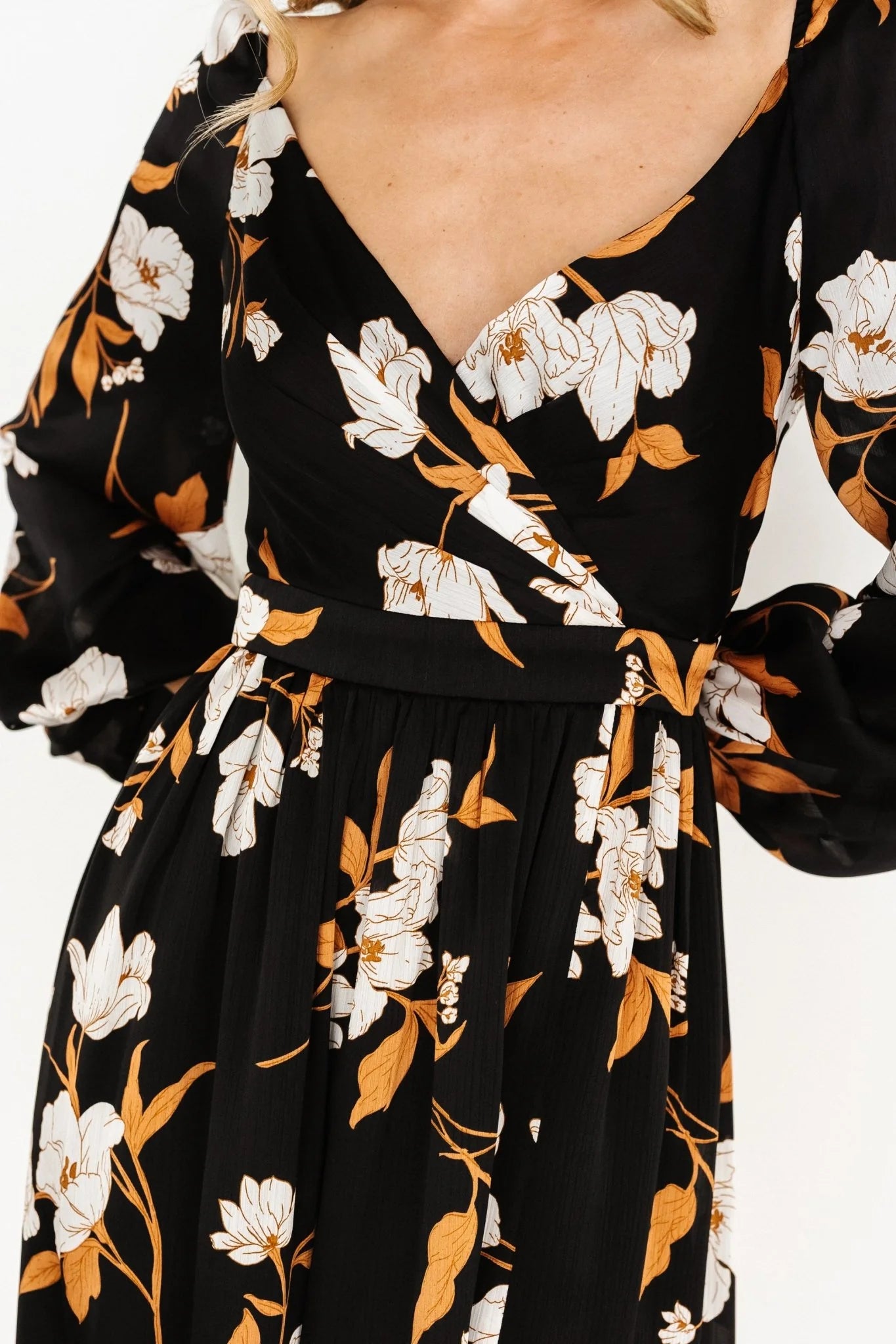 Tristan Maxi Dress | Black Floral