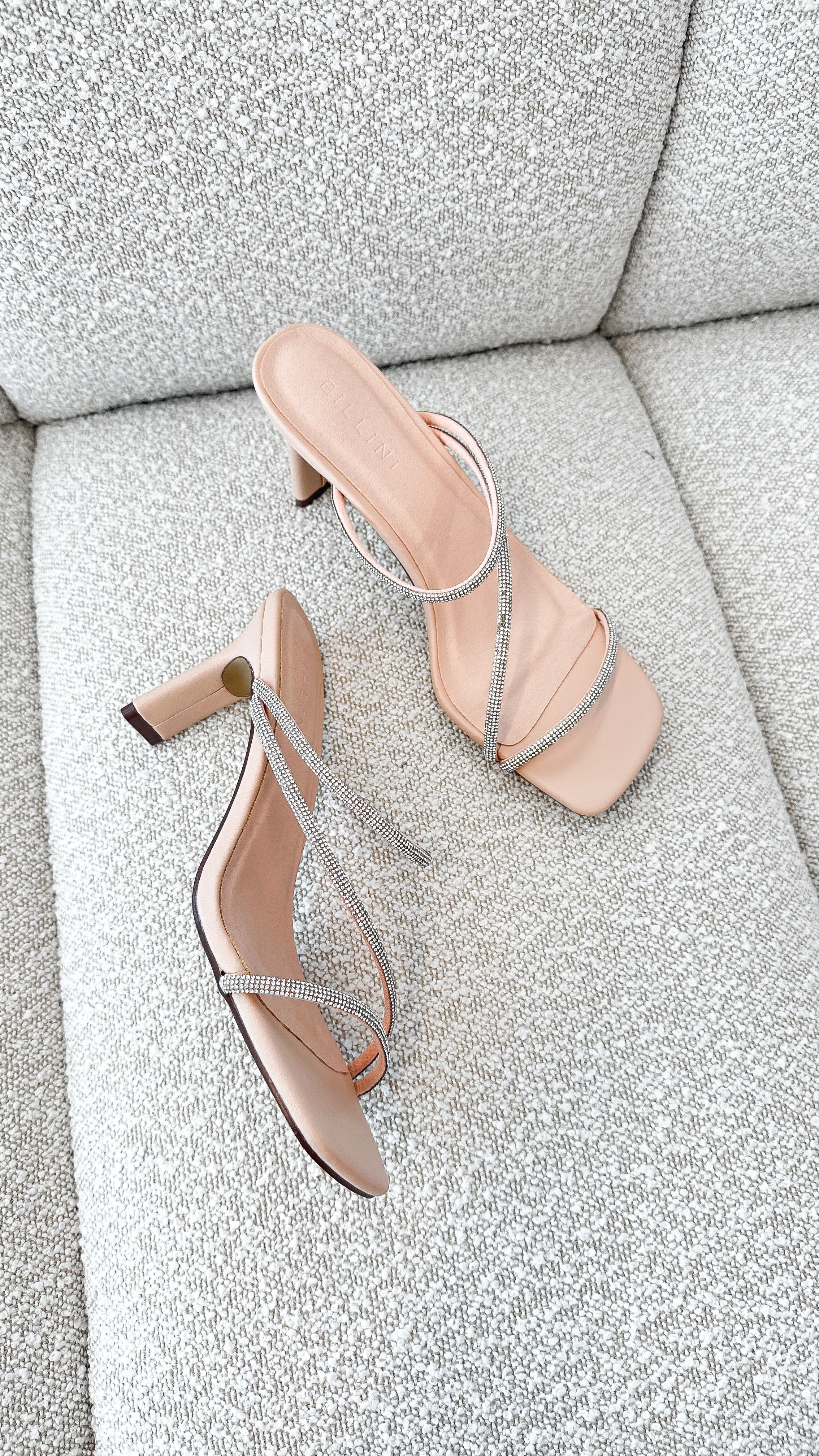 Femi Heel - Nude Diamante