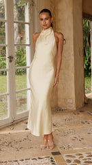 Rina Midi Dress - Yellow