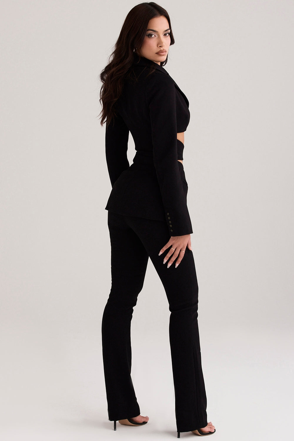 Layla-Black V-Front Trousers