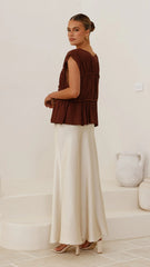 Evelyn Top - Chocolate