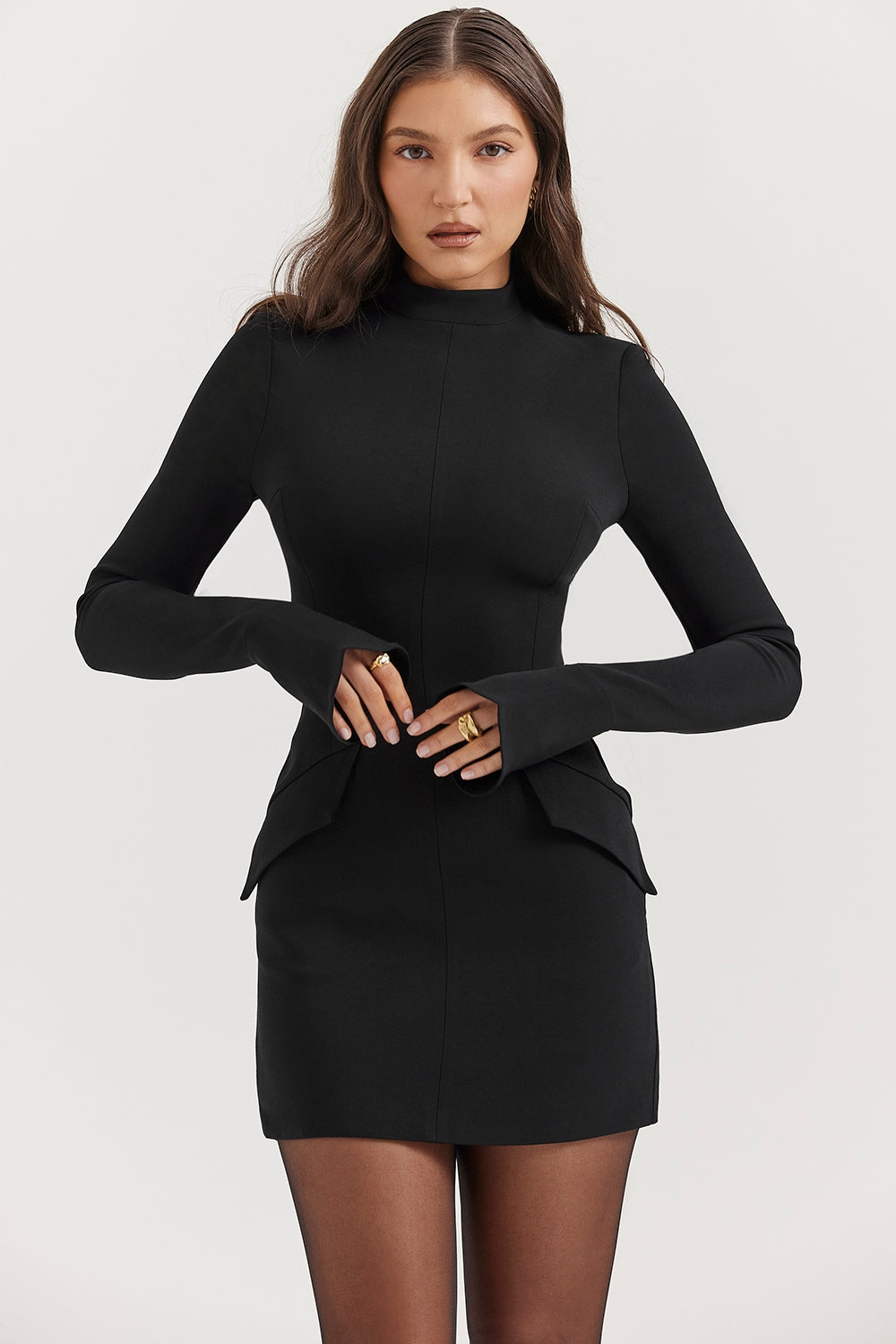 Mahalia-Black Mini Dress