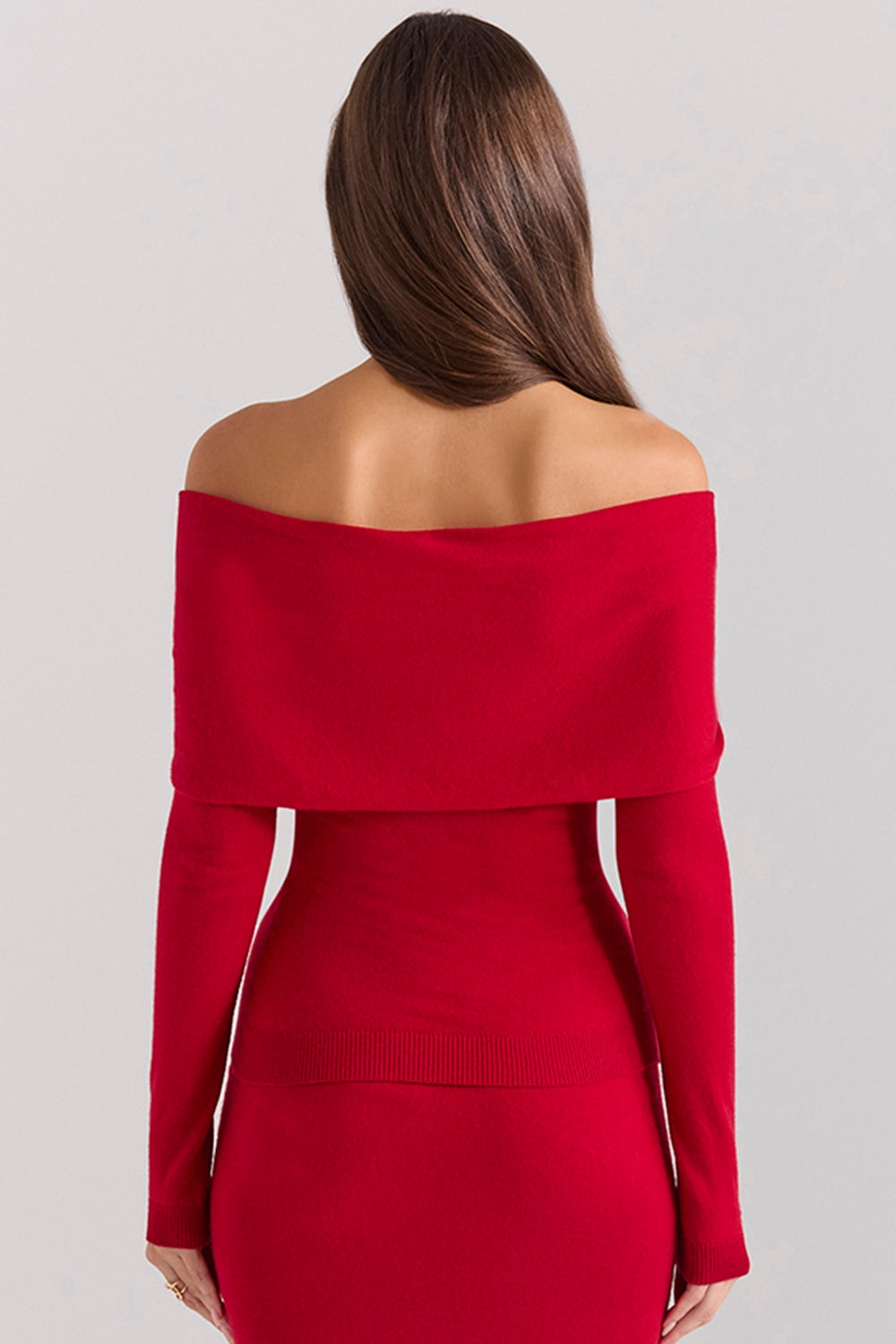 Amaryllis-Holly Red Cashmere Blend Sweater