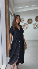 Kimberly Midi Dress - Black