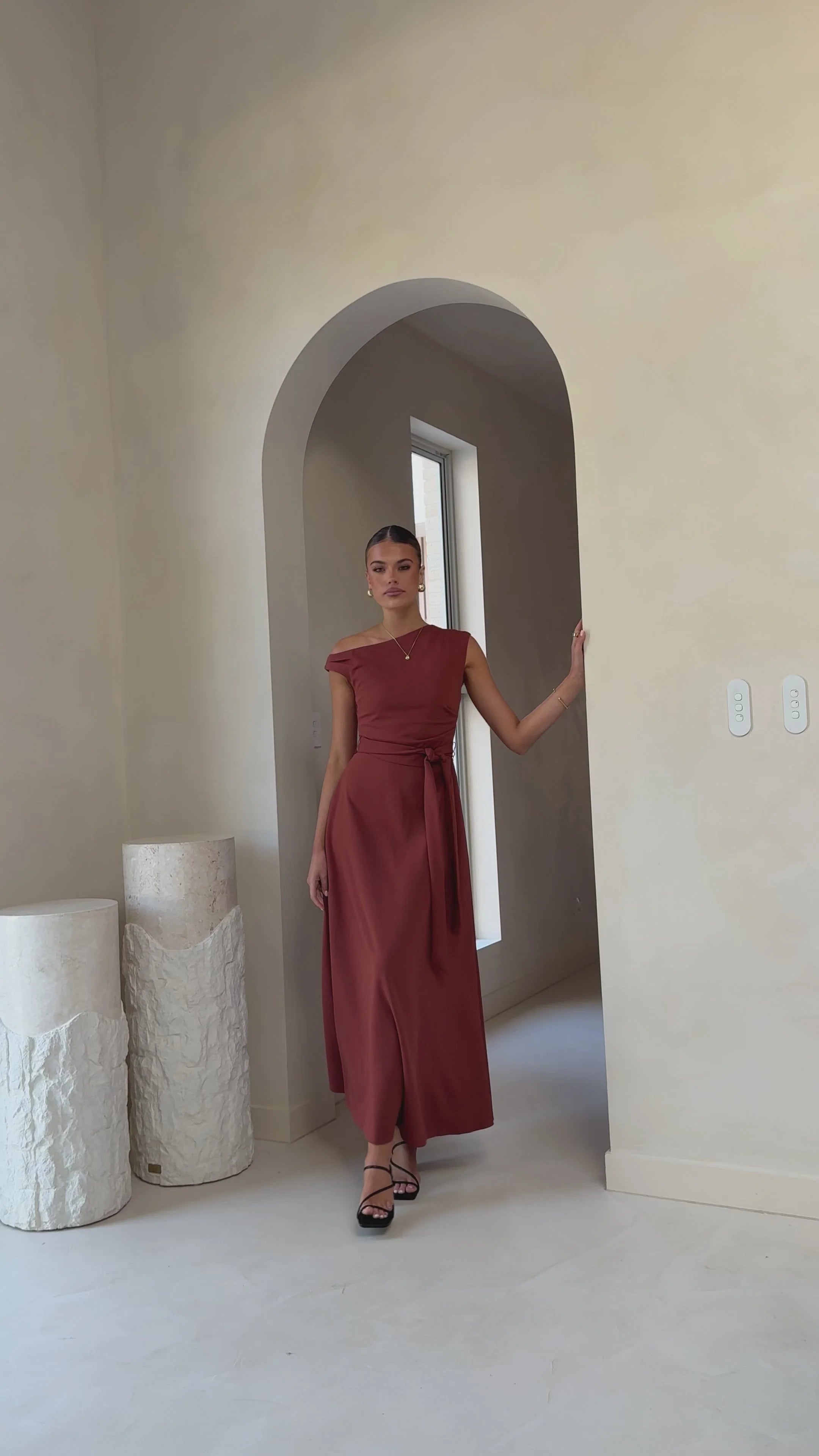 Gemma Maxi Dress - Brown