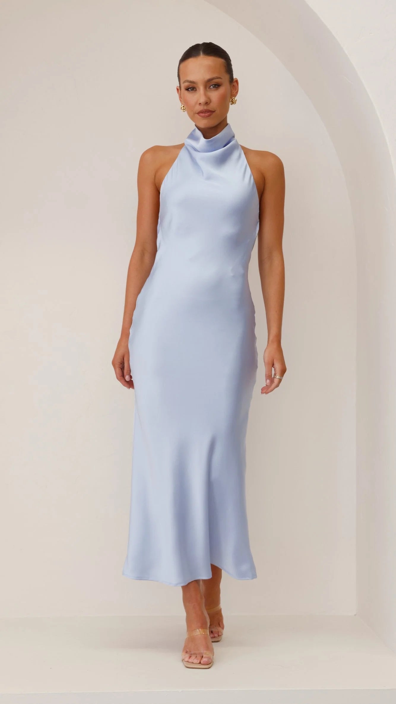 Rina Midi Dress - Blue