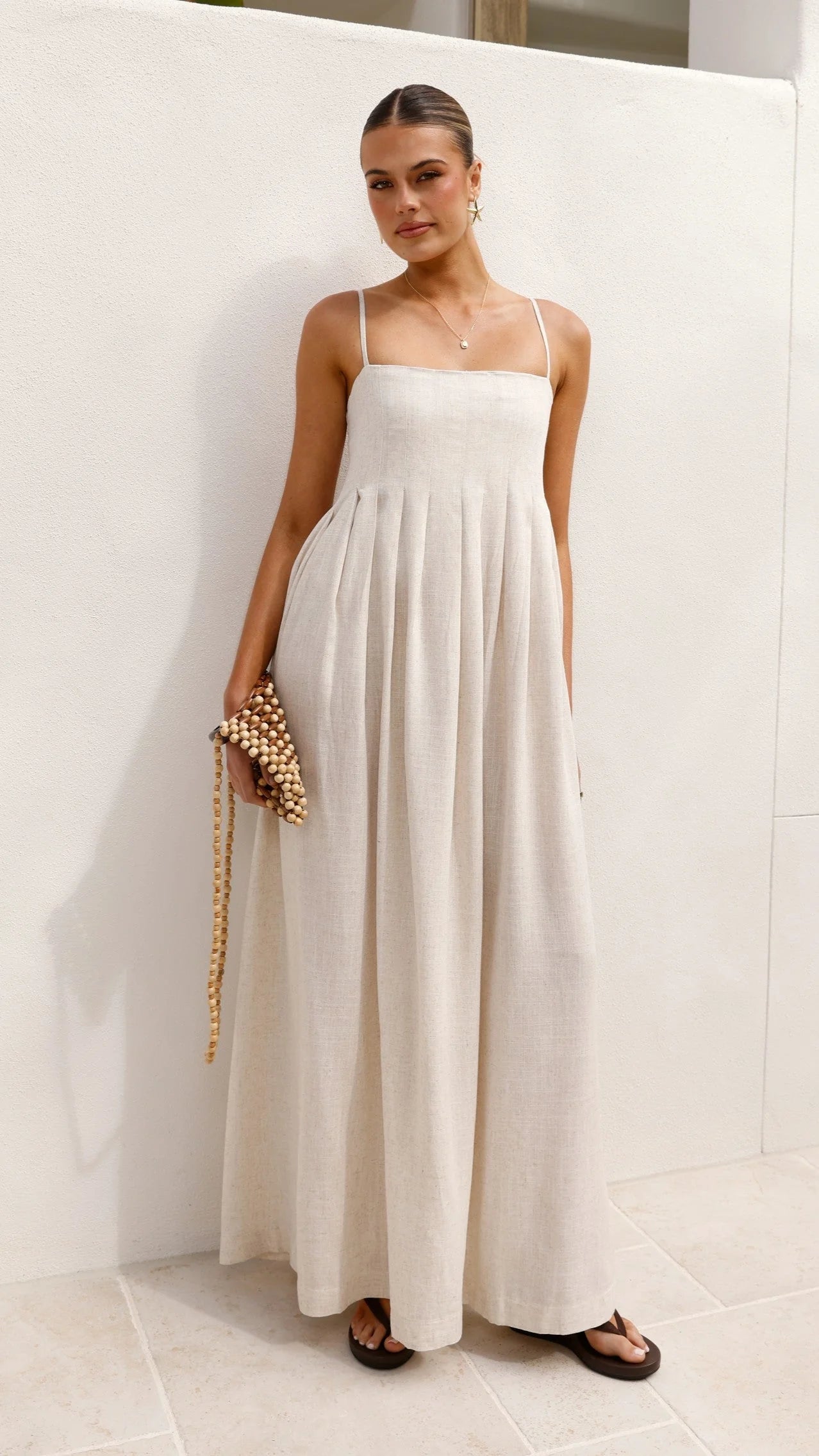 Pippy Maxi Dress - Natural