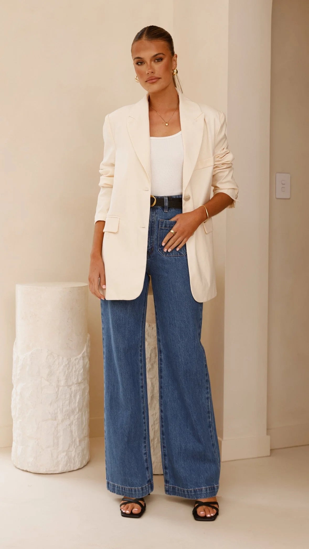 Shannon Blazer - Cream