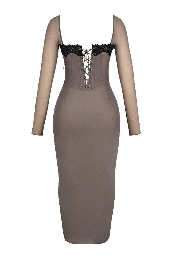 Seraphina-Smoke Corset Dress