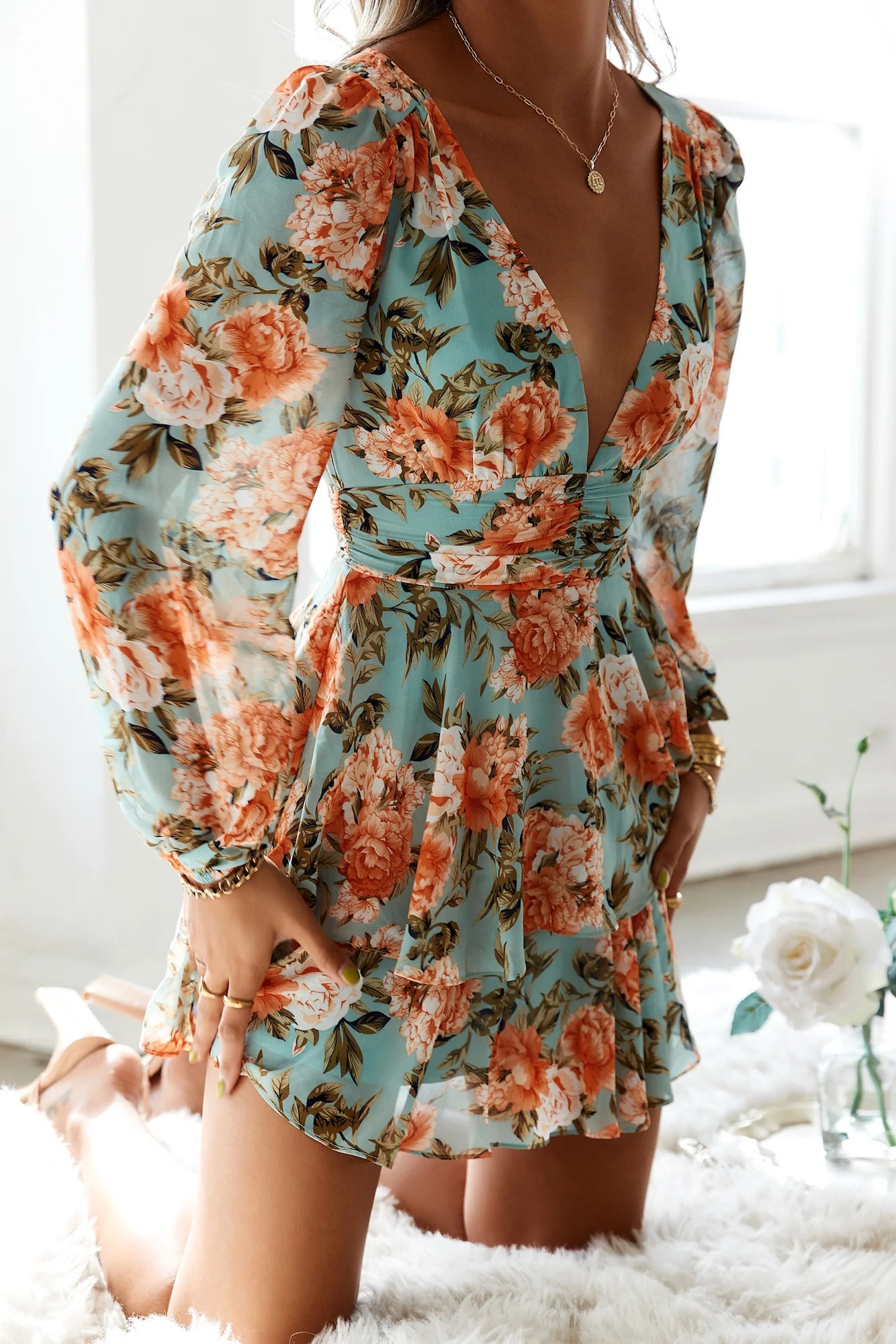 Peppamayo Miami Love Dress Mint
