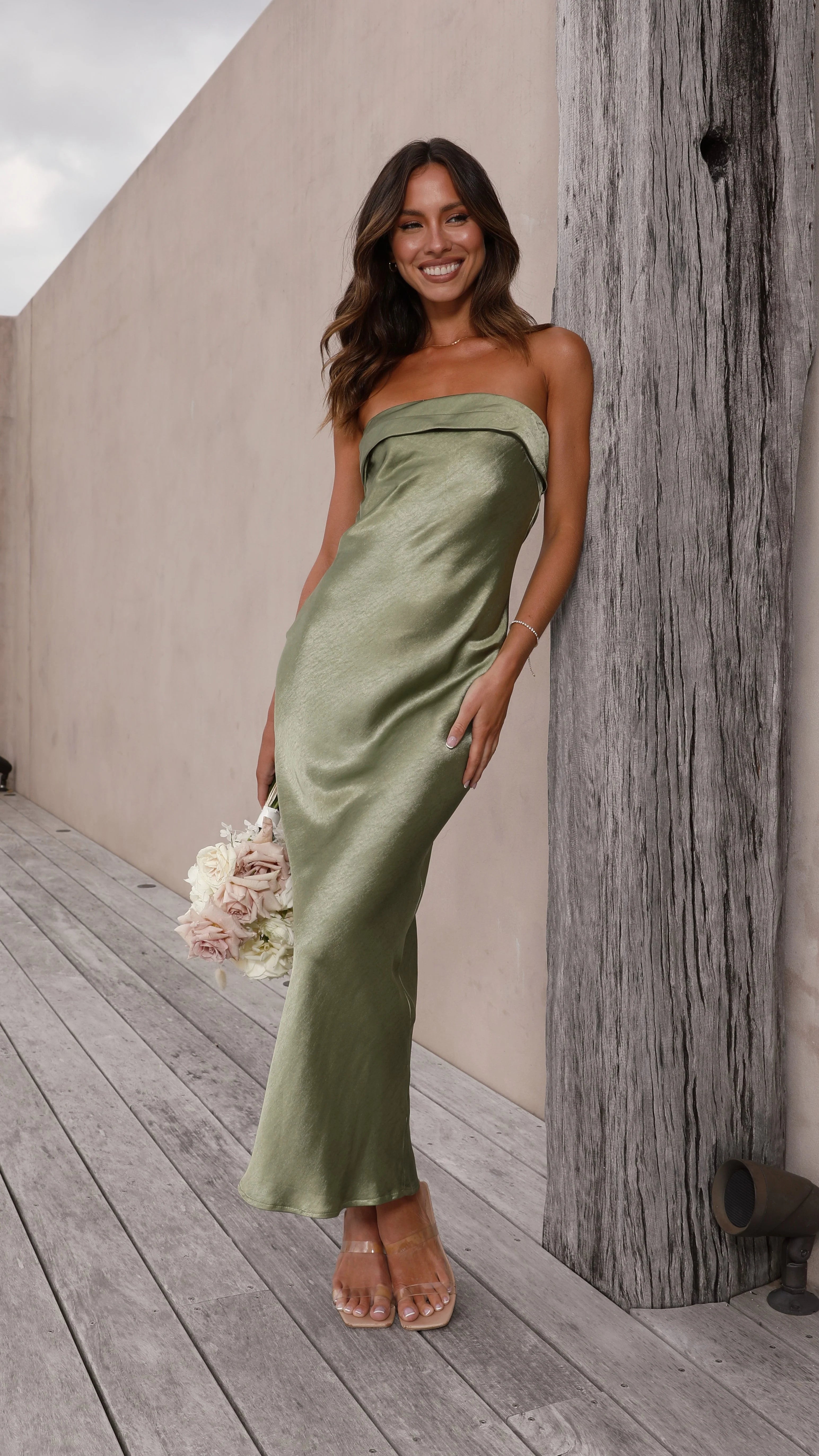 Gisele Maxi Dress - Olive