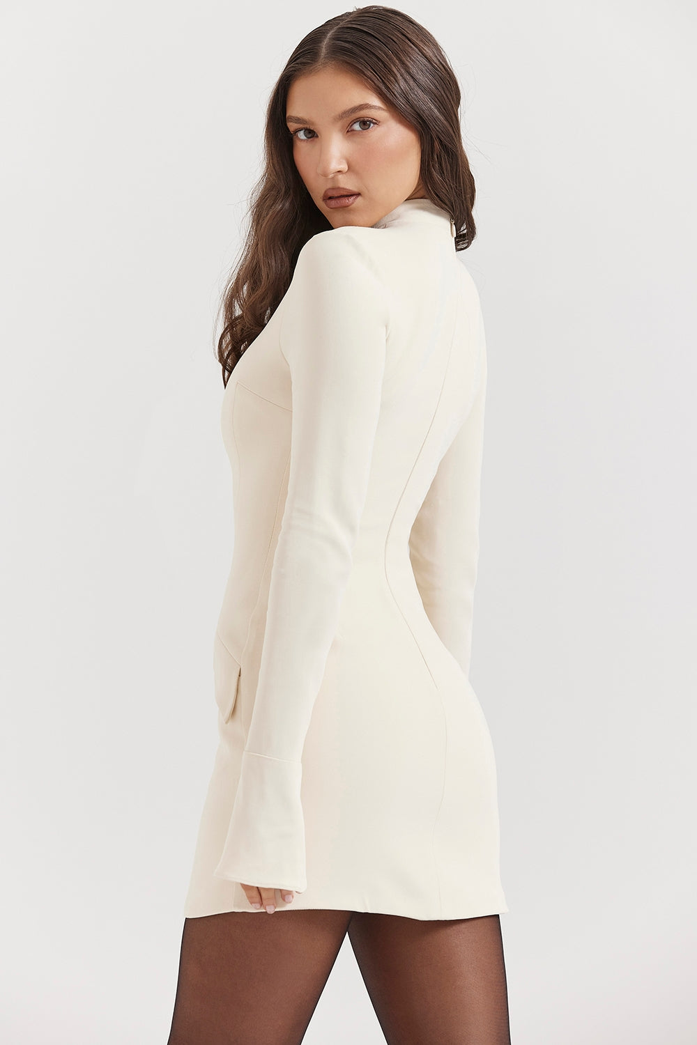 Mahalia-Vintage Cream Mini Dress