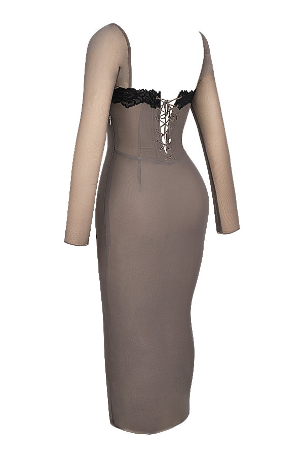 Seraphina-Smoke Corset Dress