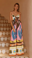 Teresa Jumpsuit - Brown/Orange