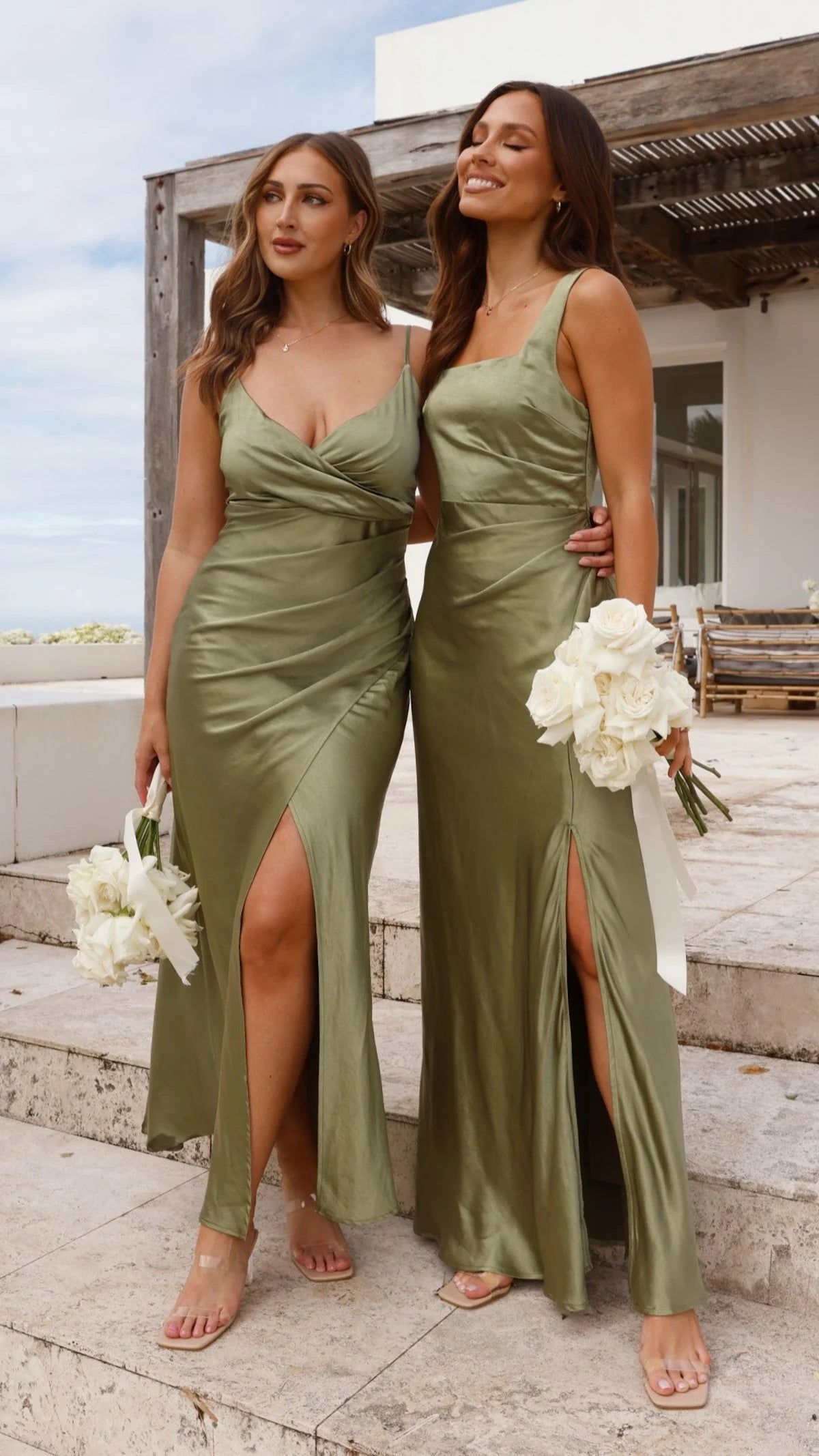 Elsa Midi Dress - Olive