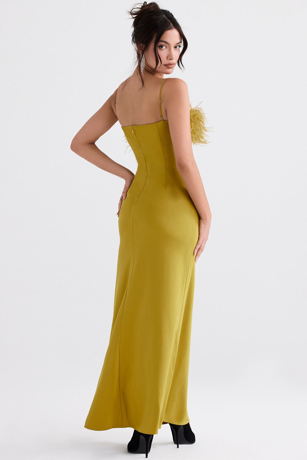 Renee-Chartreuse Maxi Dress