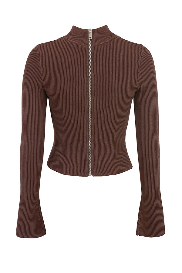 Georgina-Cocoa Knitted Corset