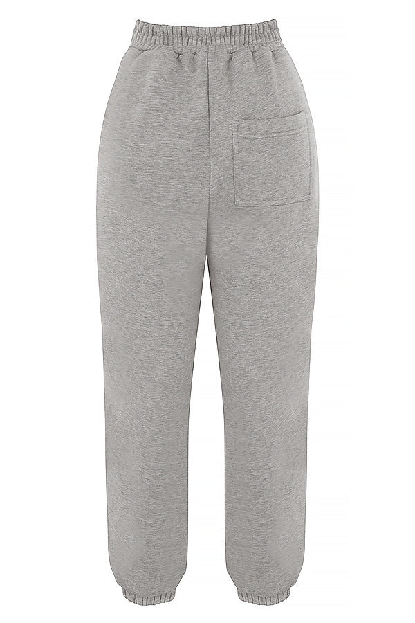 Sky-Light Grey Fleece Back Jogging Trousers