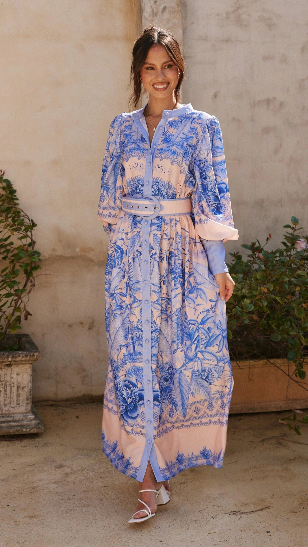 Taia Maxi Dress - Madeline Blue