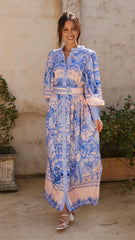 Taia Maxi Dress - Madeline Blue