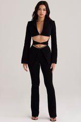 Layla-Black V-Front Trousers
