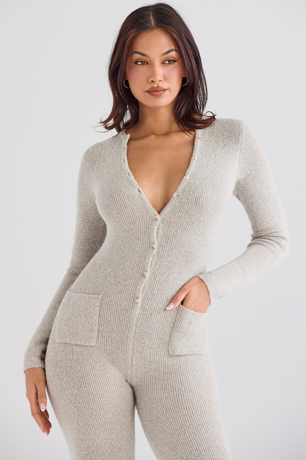 Tiggy-Opal Marl Loungewear Jumpsuit - SALE