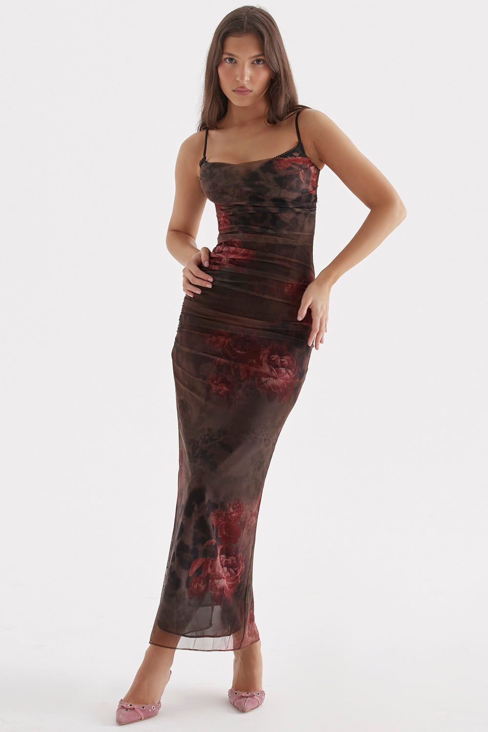 Nalini-Printed Maxi Dress
